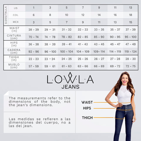 Lowla 248869 | Jeans Levanta Cola Control de Abdomen con Faja Interna