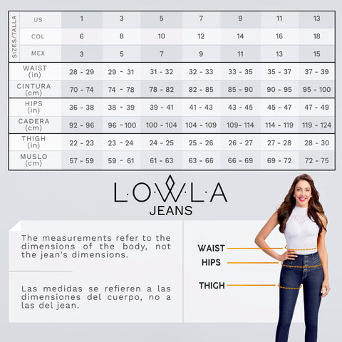 LOWLA 218300 | High Waisted Skinny Jeans for Women with Inner Girdle-8-Shapes Secrets Fajas